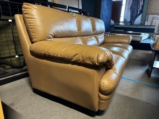 3人掛けソファ ベージュ 幅200 奥行き85 高さ87cm