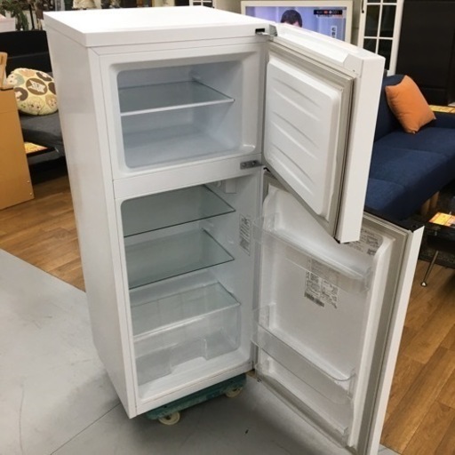 S756 ⭐ ハイセンス 【右開き】120L 2ドアノンフロン冷蔵庫 エディオンオリジナル ホワイト HR-B1201⭐動作確認済 ⭐クリーニング済