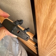 差し上げます！タモ材 無印良品 ベッド シングル ヘッドレストと脚あり ２台 傷劣化ありの画像
