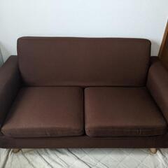 【取引中】2人がけ茶色ソファー
