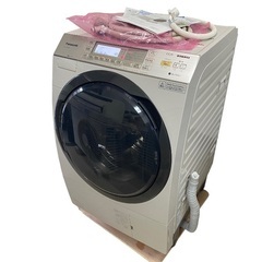 JY Panasonic ななめドラム式洗濯乾燥機 洗濯11kg 乾燥6kg 左開き NA-VX8700L 2017年 美品 動確済