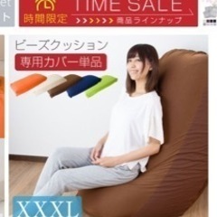 【売約済】美品！ビーズクッション　170×65×30cmの画像