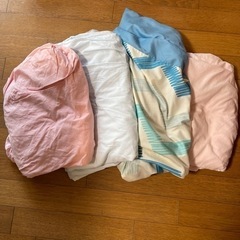 格安シングル寝具カバー・敷パッド10点！難あり中古1点100円にての画像
