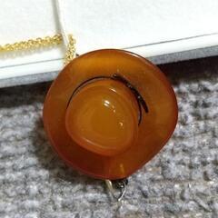 琥珀 ペンダントの画像
