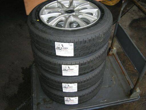 【取付対応】155/65R14 ブリジストン 新品タイヤ&中古アルミセット NEXTRY 軽自動車