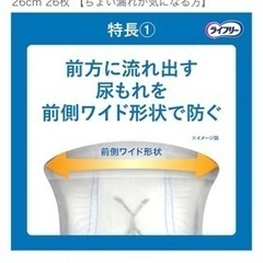 ライフリー さわやかパッド 男性用 20cc 少量用 26cm 26枚 【ちょい漏れが気になる方】の画像