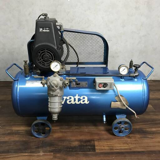 WY1/63 岩田 IWATA エアーコンプレッサー SU-07P 100V 200V タンク容量60L ジャンク ★直接引き取り歓迎