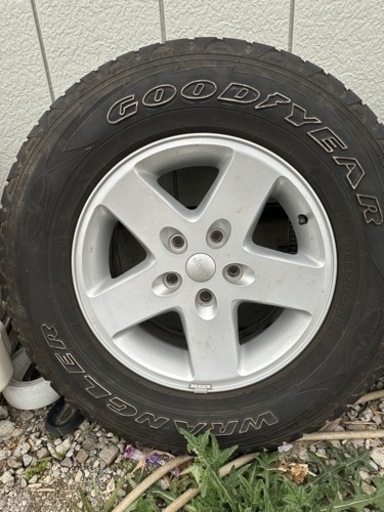 ラングラー純正アルミ、タイヤセット 245/75R17