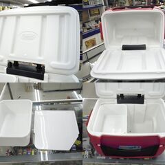 Coleman 47L クーラーボックス 6149 パーティースタッカーホイール 50QT レッド アウトドア キャンプ コールマン ☆ 札幌市 北区 屯田 の画像