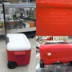 Coleman 47L クーラーボックス 6149 パーティースタッカーホイール 50QT レッド アウトドア キャンプ コールマン ☆ 札幌市 北区 屯田 の画像
