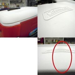 Coleman 47L クーラーボックス 6149 パーティースタッカーホイール 50QT レッド アウトドア キャンプ コールマン ☆ 札幌市 北区 屯田 の画像