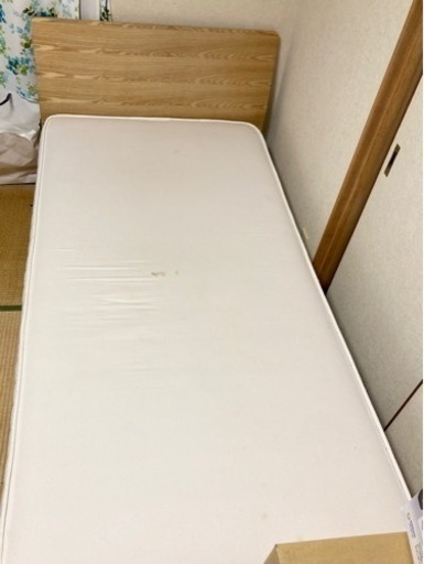 譲り先決まりました　無印良品　シングルベッド　マットレス付き
