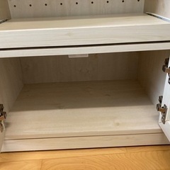 【取引決まりました】キッチンカウンター　収納棚の画像