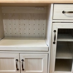【取引決まりました】キッチンカウンター　収納棚の画像