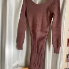GYDAバックレースアップニットワンピ1度のみ美品✨の画像
