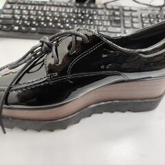 厚底ウェッジ シューズ36（23.0cm）（足長）の画像