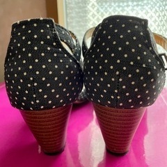 ドット柄 サンダルの画像