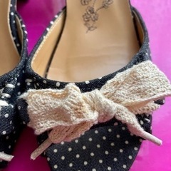 ドット柄 サンダルの画像