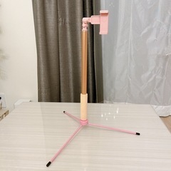 スマホスタンド　三脚　ピンク