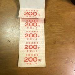 帝産バス回数券の画像