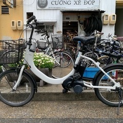 ??　電動自転車　パナソニック　２０インチ　充電器　付き　16ah 5点　白　配達可能