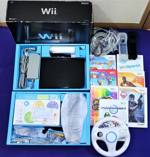 【追記記載しましたのでご一読ください】 任天堂　Wii 本体 ソフト７本 その他 箱あり コントローラ２つあり