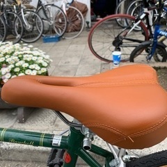 ロードバイク 美品 3x7変速 緑 700x28c