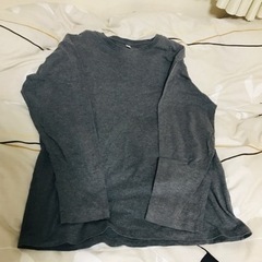 【古着まとめ売りLサイズ】(黒)長袖ヒートテック1枚、(紺、グレー)長袖Tシャツ2枚の画像