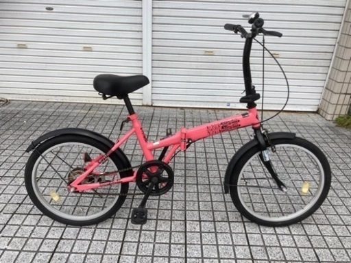 【20インチ折りたたみ】変速なし　チェーン新品❗️シンプル自転車　若林自転車　唐崎店　SALE中❗️