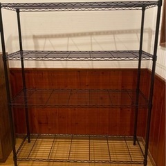 ブルックリンスタイル◇4段スチールラック大
