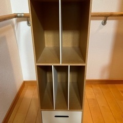 キャスター付き本棚（引き出し収納有り）