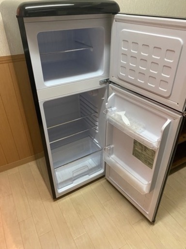 【冷蔵庫/1〜2人暮らし/ブラック】※未使用品