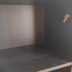 無料 3段 カラーボックス ブラックの画像