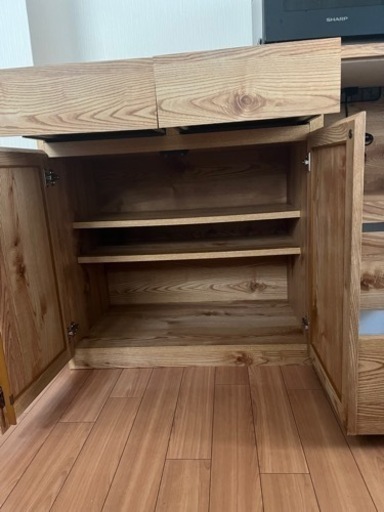 [大川家具] キッチンカウンター