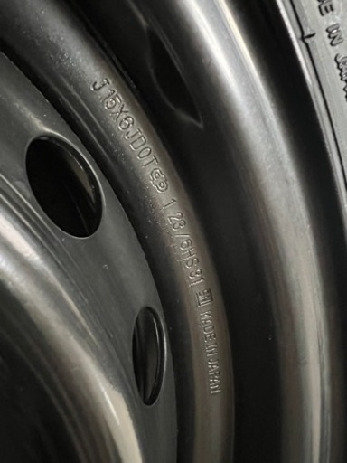 新車外し/TOYOTA/200系/ハイエース/2023年製/BRIDGESTONE/195/80R15/純正タイヤホイール/4本セット
