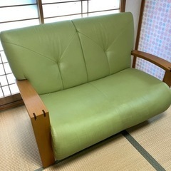 【差し上げます】ゆったり2人がけソファ 冨士ファニチア の画像