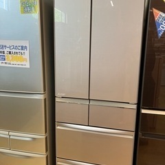 MITSUBISHI  470L フレンチドア冷蔵庫　MR-WX47D-F  2018年製　No.7973