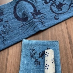 十五夜のテーブルランナー