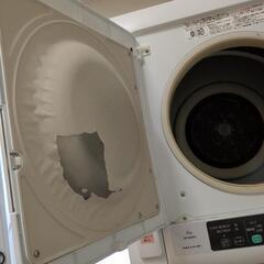 衣類乾燥機　日立　電気式　6kg　置台付きの画像