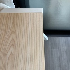 【決まりました】パソコンデスクL字型　120cm幅　ナチュラル×ホワイトの画像