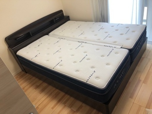 ニトリ クイーンマットレス ベッドフレーム セット
