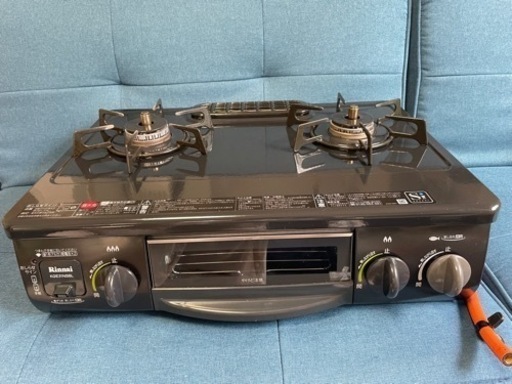 ガスコンロ　リンナイ　プロパン　左強火