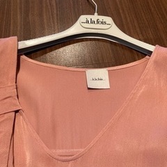 a la fois インポート　ワンピース　パーティードレス　ピンク　イタリア製の画像