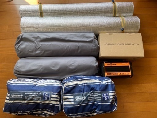 (交渉中)キャンプ車中泊グッズ7点セット