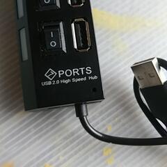 断捨離　中古7ポートスイッチ付きUSBハブの画像