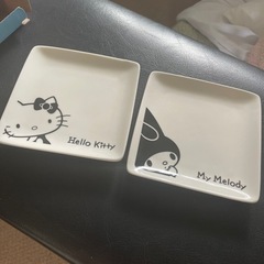 ハローキティ マイメロディ 小皿二枚セット