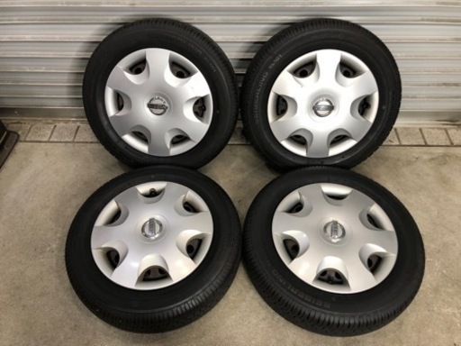【S2873】20年製 155/65R13 セイバーリングSL101 日産モコ MG22S 鉄ホイール 4本 夏タイヤ