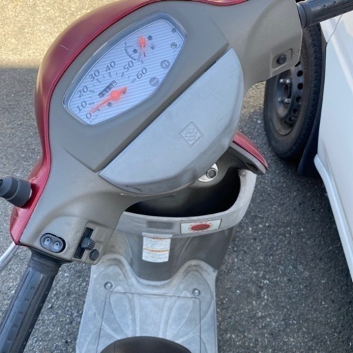 SUZUKI 卸売 赤色 レッツ5 原付メットインスクーター 4サイクル 50cc