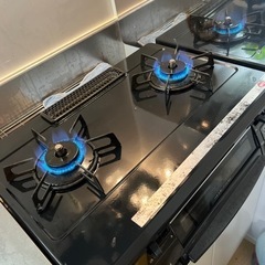 ガスコンロ　2口　グリル付き　リンナイ　KGM660C(B)の画像