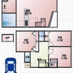 1人；4万500円　築浅戸建【４LDK　駐車場無料　葛飾区　金町　徒歩30分】 - 不動産